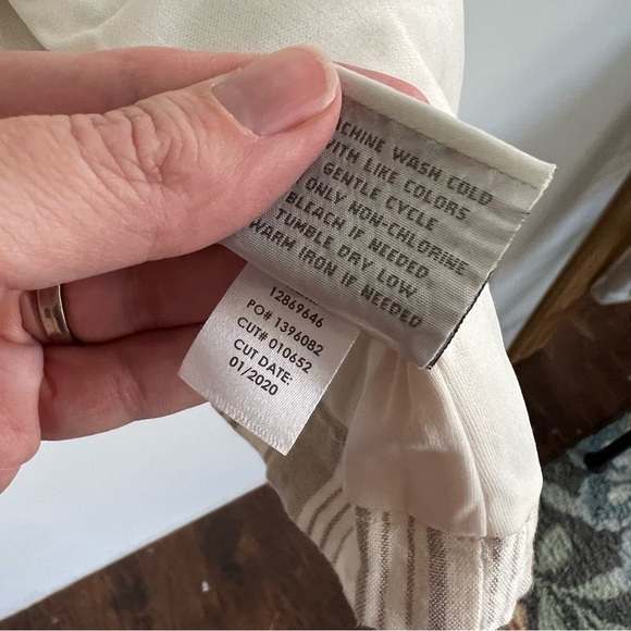 Torrid Taupe Stripe Linen Blend Blazer - Picture 14 of 14